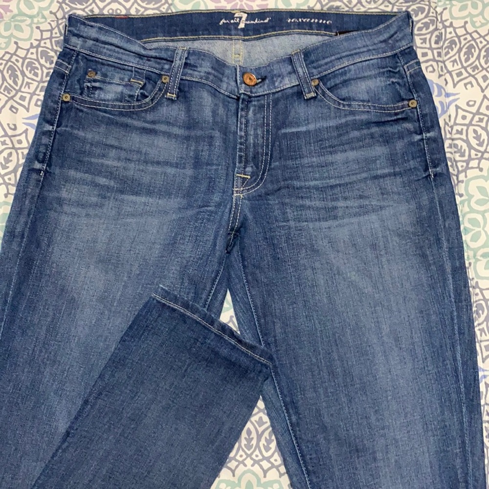 7 For All Mankind Skinny, Straight Leg “Roxanne”Jeans